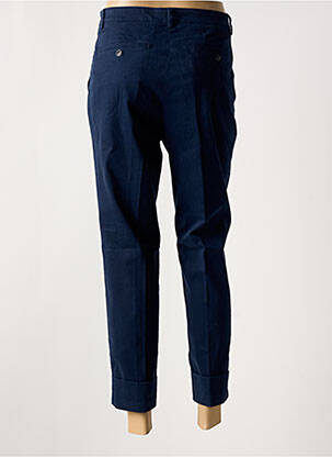 Pantalon 7/8 fermeture zippée sous rabat boutonné bleu CLOSED femme