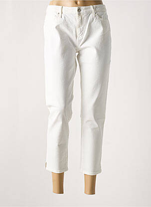 Pantalon 7/8 fermeture zippée sous rabat boutonné blanc TOMMY HILFIGER femme