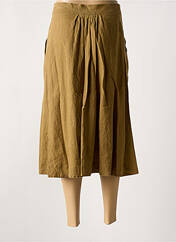 Jupe mi-longue beige ZYGA pour femme seconde vue