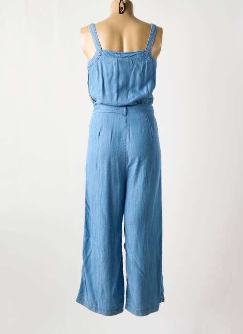 Combi-pantalon poches fines bretelles bleu INDI & COLD femme