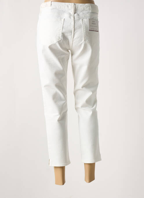 Pantalon 7/8 fermeture zippée sous rabat boutonné blanc TOMMY HILFIGER femme