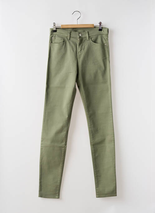 Pantalon slim vert EMPORIO ARMANI pour femme