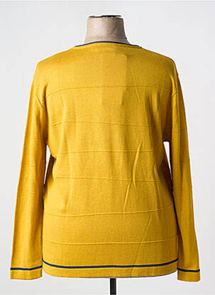 Pull coupe droite manches longues jaune CAPUCCINO femme