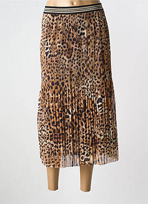 Jupe longue imprimé fantaisie beige OUI femme