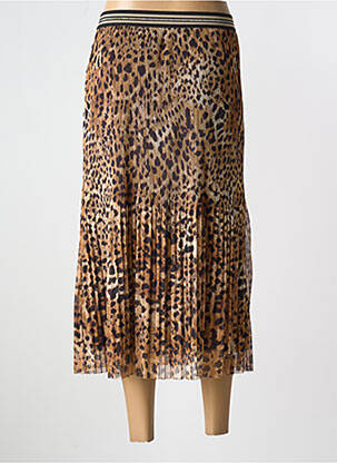 Jupe longue imprimé fantaisie beige OUI femme