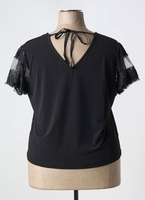 Top manches courtes manches courtes noir PAUL BRIAL femme