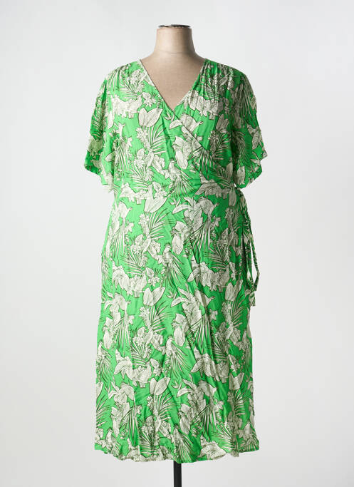 Robe mi-longue vert AGATHE & LOUISE pour femme
