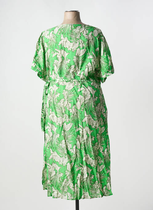 Robe mi-longue vert AGATHE & LOUISE pour femme
