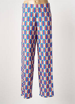 Pantalon large coupe fluide taille normale bleu OUI femme