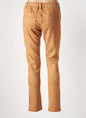 Jegging tissage suedine taille normale marron S.QUISE femme