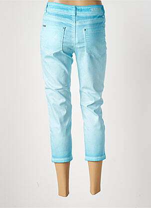 Pantacourt stretch taille normale bleu FRED SABATIER femme