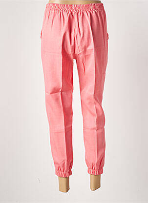 Pantalon 7/8 taille haute taille haute rose MASSANA femme