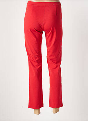 Pantalon 7/8 stretch taille normale rouge EAST DRIVE femme