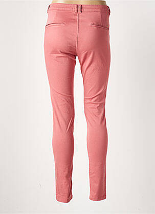 Pantalon chino taille basse taille basse rose LE TEMPS DES CERISES femme