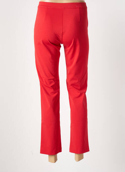 Pantalon 7/8 stretch taille normale rouge EAST DRIVE femme