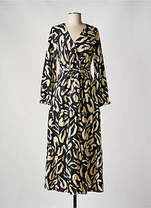 Robe longue manches longues manches longues noir NO AGE femme