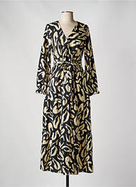 Robe longue manches longues manches longues noir NO AGE femme