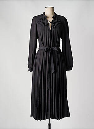 Robe longue manches longues manches longues noir OUI femme