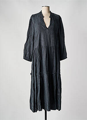 Robe longue manches longues manches longues noir OUI femme
