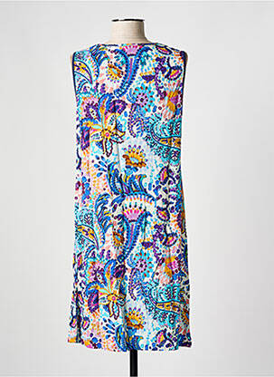 Robe courte sans manche sans manche bleu MSN femme
