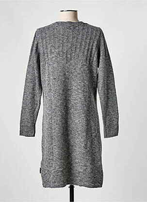 Robe pull coupe droite manches longues gris CAPUCCINO femme