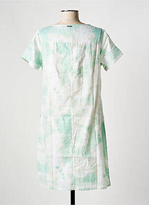 Robe courte manches courtes manches courtes vert AGATHE & LOUISE femme