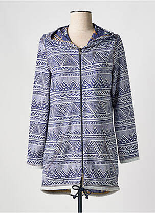 Veste casual coupe droite bleu CAPUCCINO femme