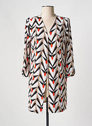 Veste kimono col v noir GEVANA femme