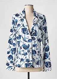 Blazer manches longues bleu AGATHE & LOUISE femme