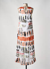 Robe longue orange AGATHE & LOUISE pour femme seconde vue