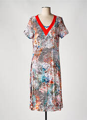 Robe mi-longue orange MASSANA pour femme seconde vue