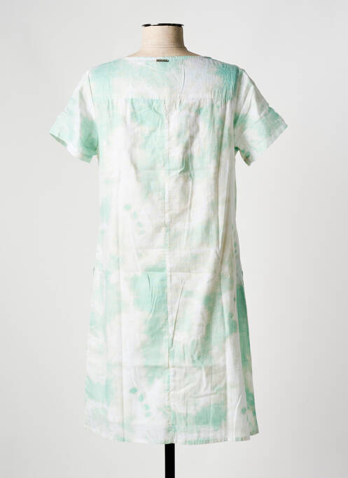 Robe courte manches courtes manches courtes vert AGATHE & LOUISE femme