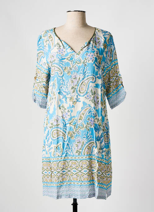 Robe courte bleu MSN pour femme