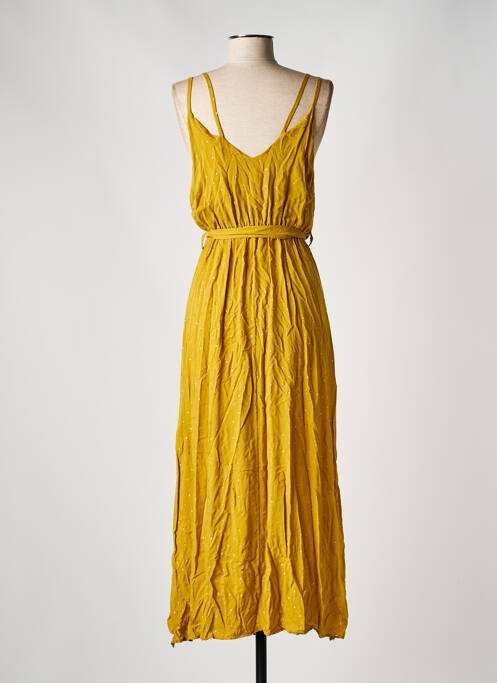 Robe longue jaune J&JOY pour femme