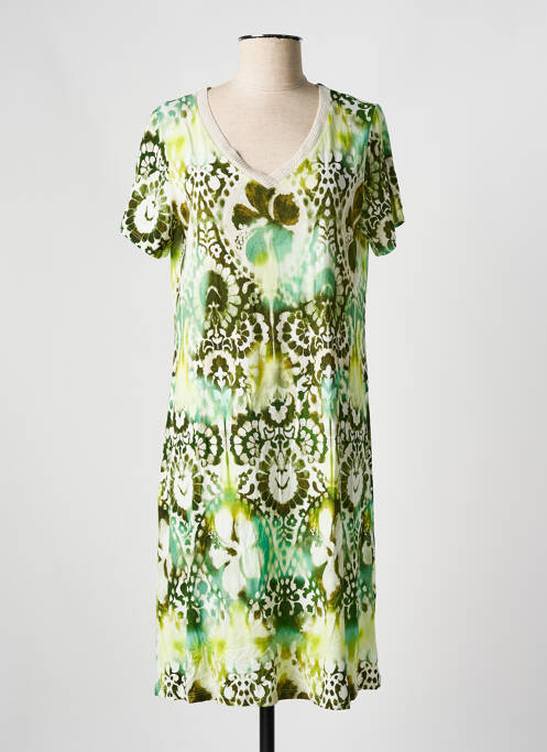 Robe mi-longue vert MSN pour femme