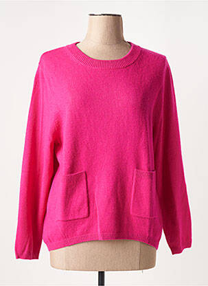 Pull stretch manches longues rose OUI femme