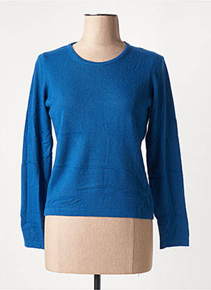 Pull coupe cintrée manches longues bleu L'ATELIER D'ANNA femme