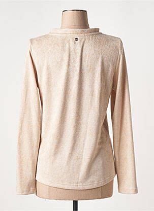Pull coupe cintrée manches longues beige FRED SABATIER femme