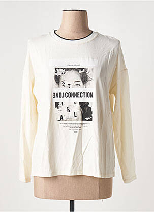 T-shirt manches longues manches longues beige ANDAM femme