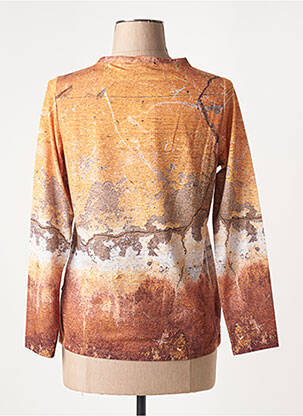 T-shirt manches longues manches longues jaune CAPUCCINO femme