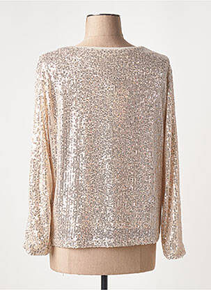 Top coupe fluide manches longues beige OUI femme
