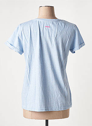 T-shirt sérigraphie manches courtes bleu J&JOY femme