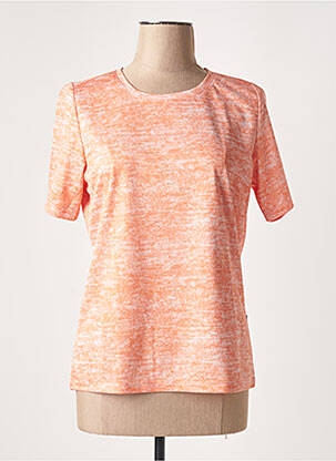 T-shirt stretch manches courtes orange CAPUCCINO femme