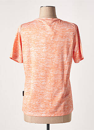 T-shirt stretch manches courtes orange CAPUCCINO femme