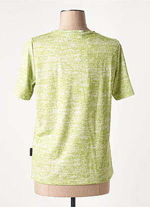 T-shirt stretch manches courtes vert CAPUCCINO femme