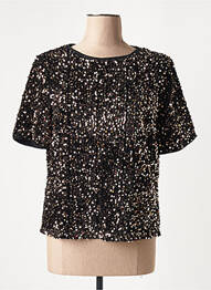 Top manches courtes manches courtes noir OUI femme