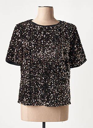 Top manches courtes manches courtes noir OUI femme