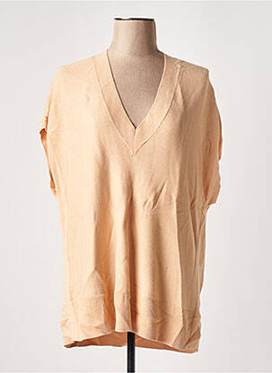 Pull coupe cintrée sans manche orange GERRY WEBER femme