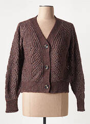 Gilet manches longues marron 7 SEASONS pour femme seconde vue