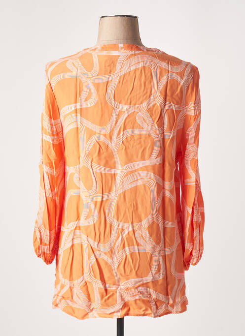 Blouse manches longues manches longues orange ETERNA femme